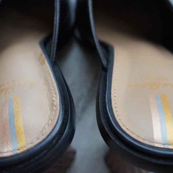 Black Square-Toe Mules – Size 6 - Picture 10 of 13